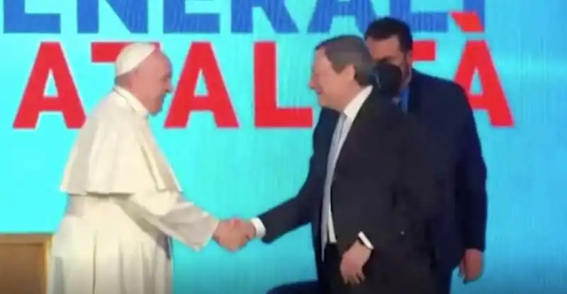 incontro fra draghi e il papa 5