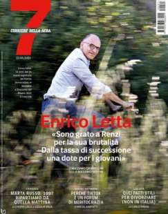 LA COPERTINA DI 7 CON ENRICO LETTA (PH SESTINI)