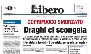 LA PRIMA PAGINA DI LIBERO NEL PRIMO GIORNO DA DIRETTORE DI SALLUSTI