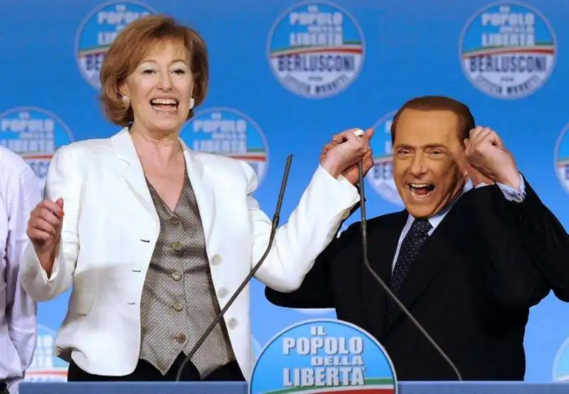 letizia moratti e silvio berlusconi