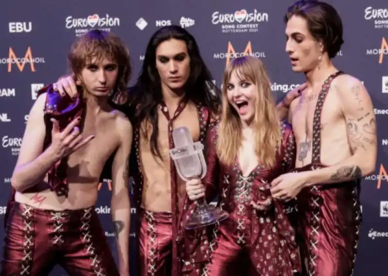 maneskin vincono eurovision 