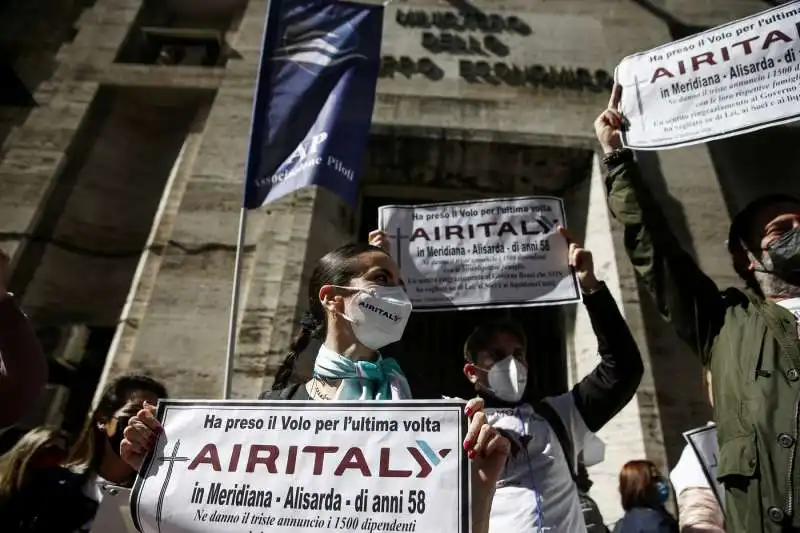 MANIFESTAZIONE DEI LAVORATORI AIR ITALY