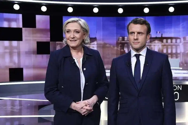 marine le pen ed emmanuel macron