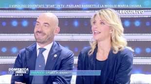 matteo bassetti e la moglie maria chiara a domenica live