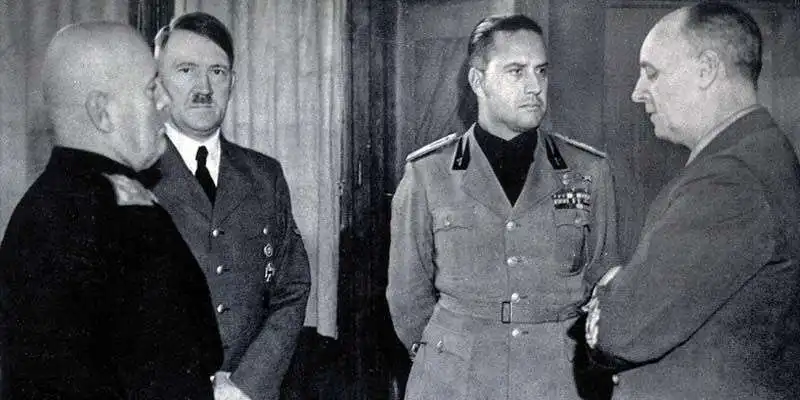 mussolini con hitler e galeazzo ciano