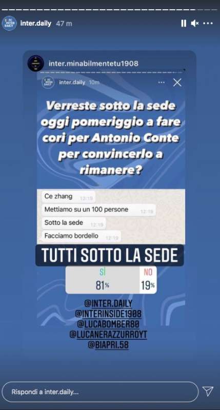 post tifosi inter conte