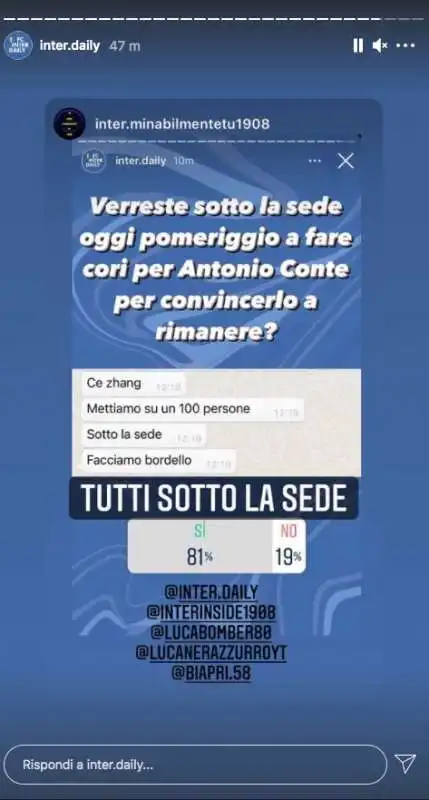 post tifosi inter conte