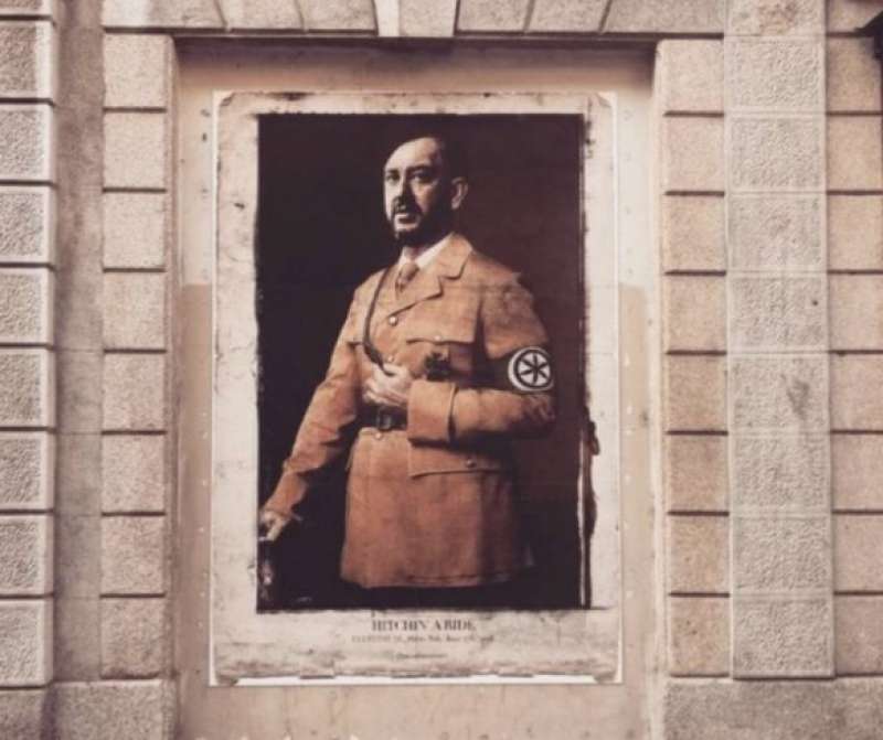 salvini come hitler il poster di beast a milano 2