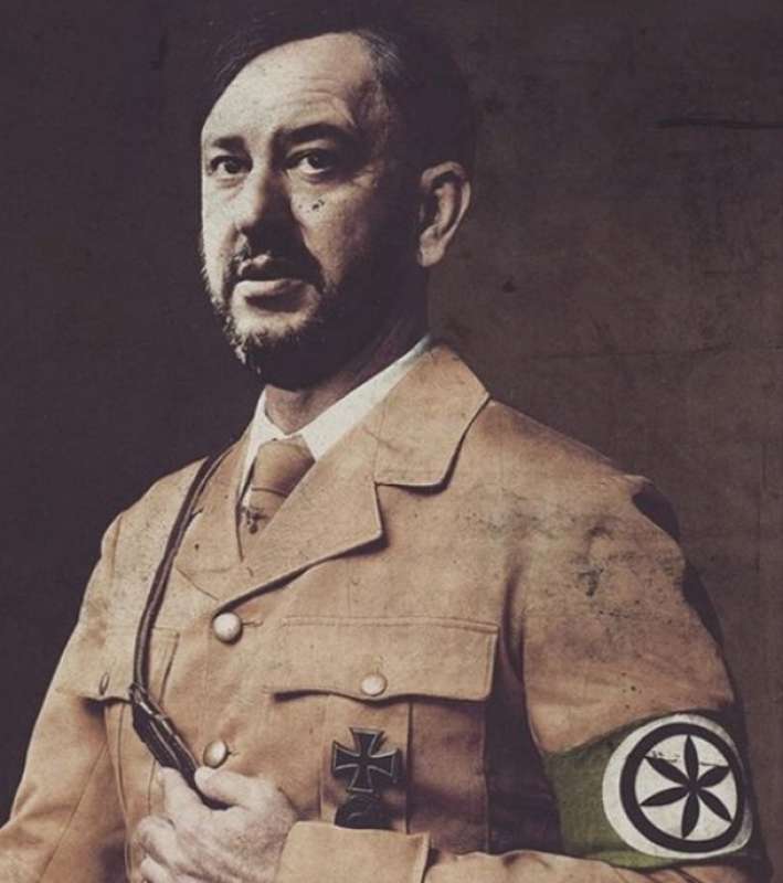 salvini come hitler il poster di beast a milano 3