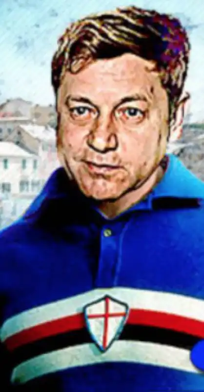 SCUDETTO SAMPDORIA PAOLO VILLAGGIO