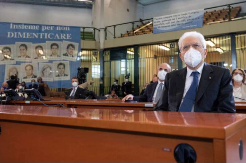 sergio mattarella aula bunker ucciardone cerimonia anniversario strage capaci