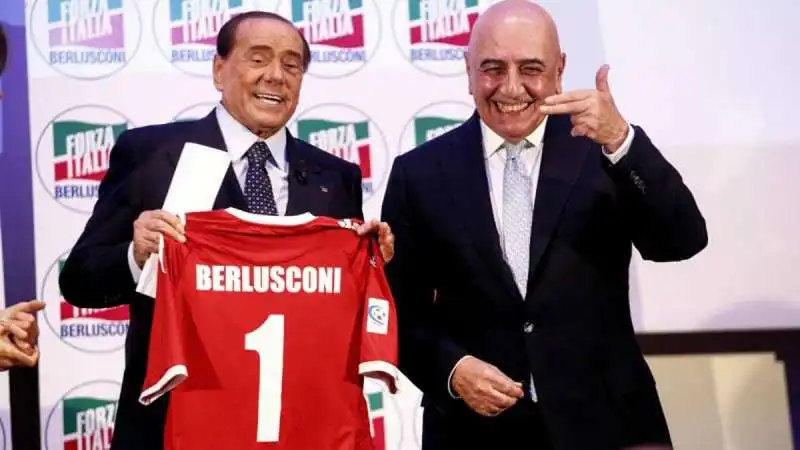 silvio berlusconi e adriano galliani del monza