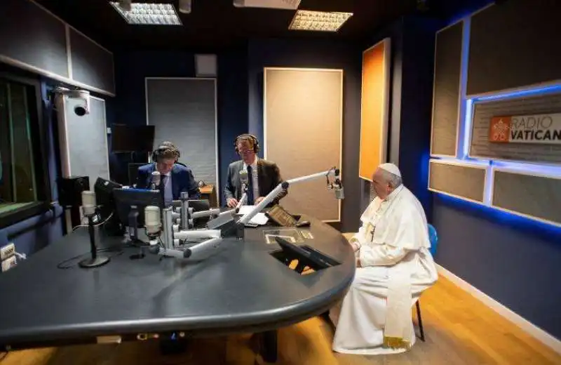 Visita di papa Francesco a Radio Maria