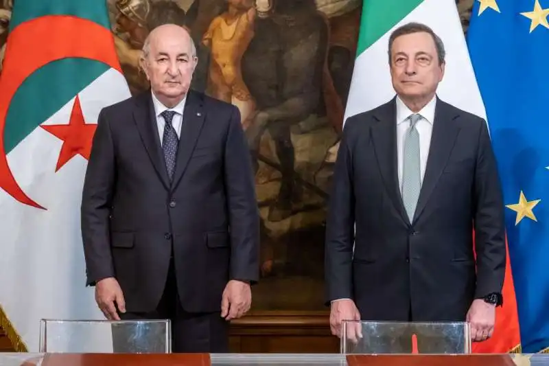 Abdelmadjid Tebboune Mario Draghi