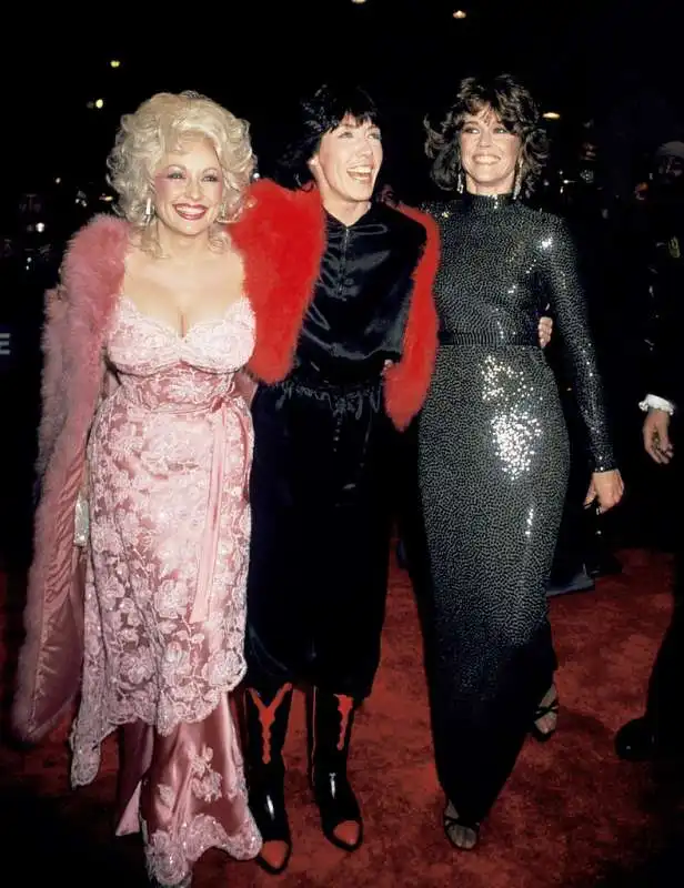 dolly parton, lily tomlin e jane fonda by ron galella