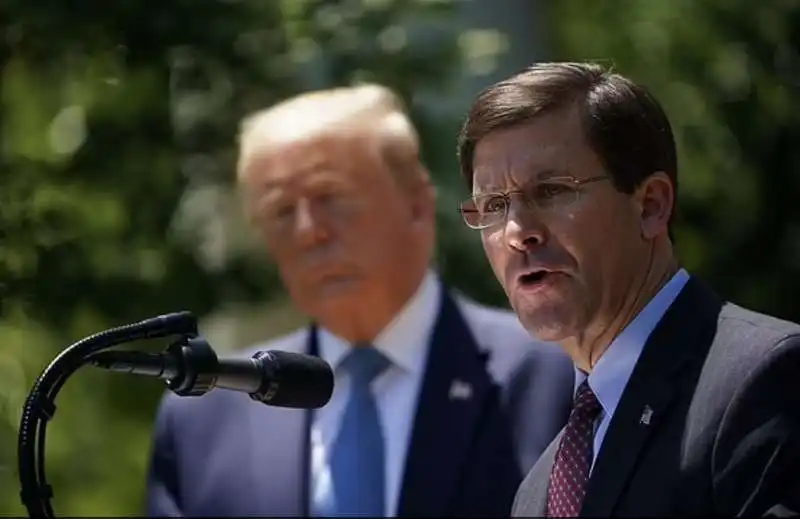 donald trump mark esper 