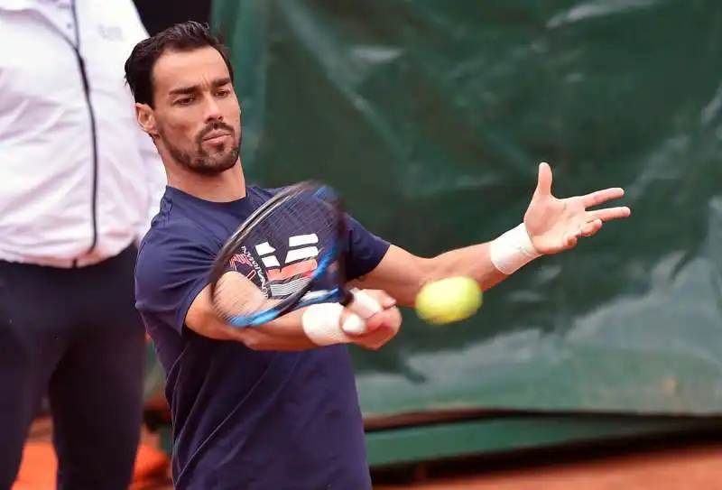 fabio fognini in allenamento foto  mezzelani gmt120