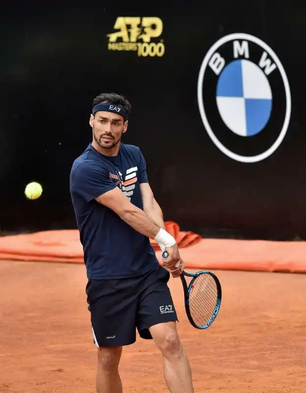 fabio fognini in allenamento foto  mezzelani gmt128