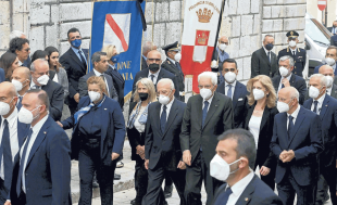 funerale di ciriaco de mita de luca e mattarella