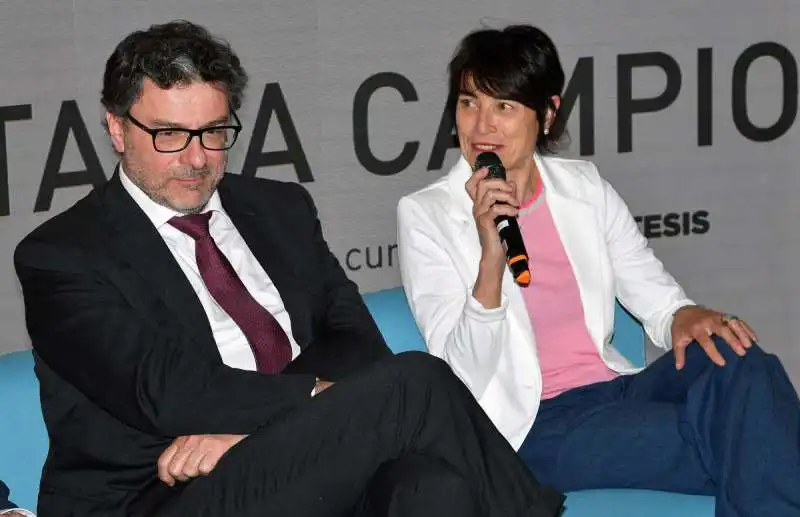 giancarlo giorgetti ed manuela di centa foto mezzelani gmt 040