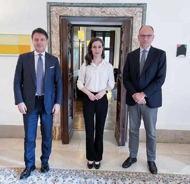 GIUSEPPE CONTE SANNA MARIN ENRICO LETTA