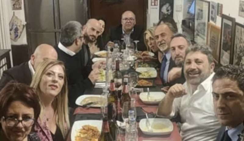 I MILITANTI DI FRATELLI DITALIA AL RISTORANTE OSCAR