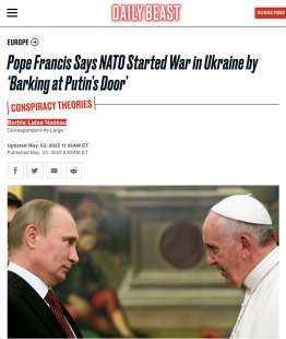 IL DAILY BEAST CONTRO BERGOGLIO PER L INTERVISTA AL CORRIERE