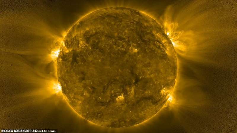 Il sole ripreso dalla sonda Solar Orbiter 2