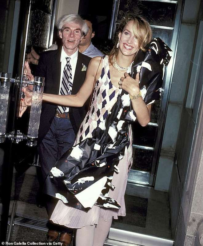 jerry hall e Warhol