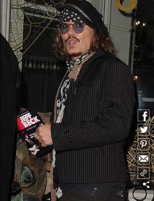 Johnny Depp alla Royal Albert Hall