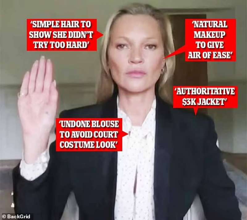 Kate Moss durante la testimonianza al processo di Johnny Depp 6