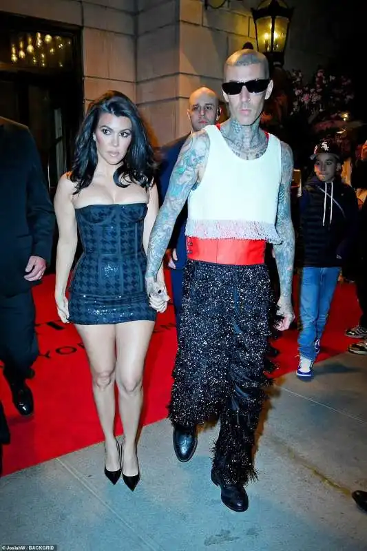 kourtney kardashian travis barker afterparty met gala 2022