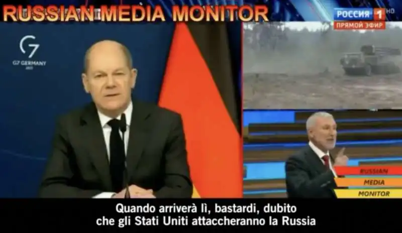 l attacco della tv russa contro scholz 2