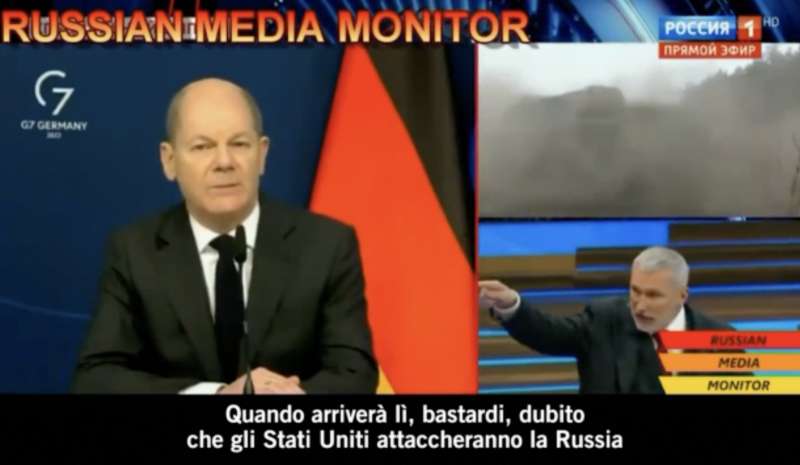 l attacco della tv russa contro scholz 3