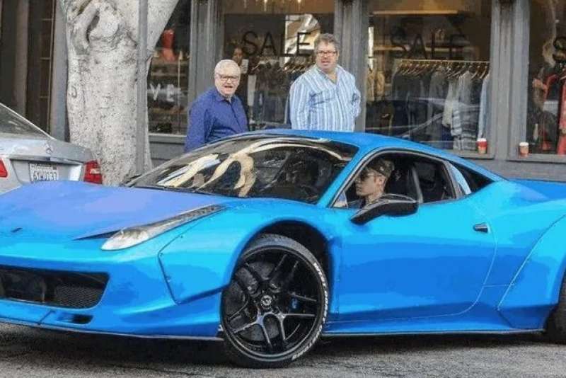 la ferrari 458 di justin bieber