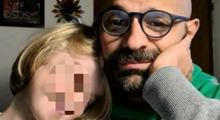 luca trapanese e la figlia alba