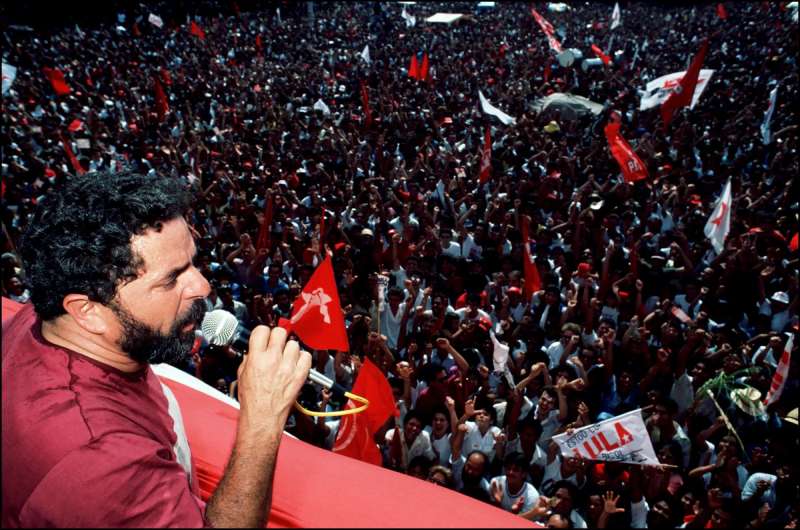 Lula durante la sua campagna nel 1989