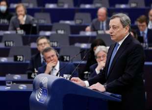 mario draghi al parlamento europeo strasburgo