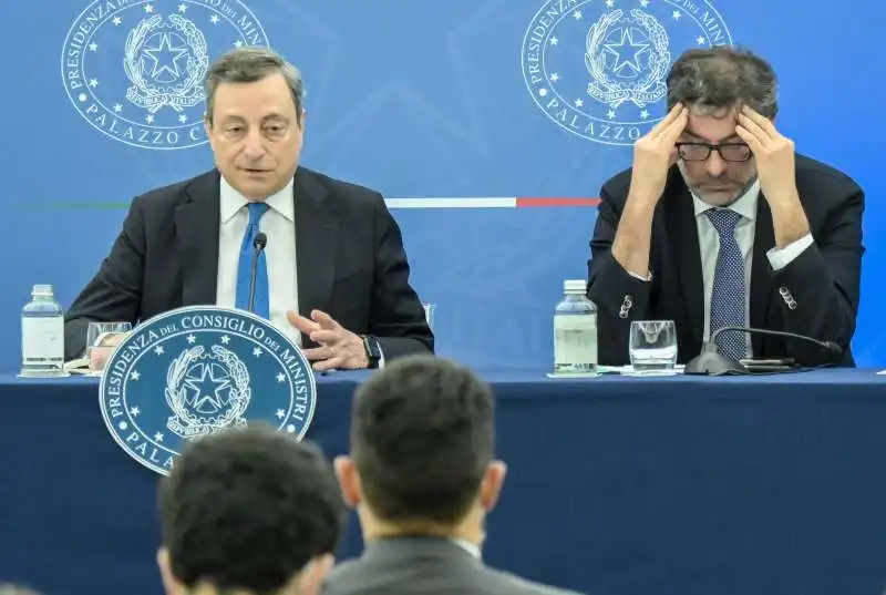 mario draghi giancarlo giorgetti 