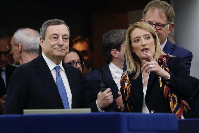 mario draghi roberta metsola