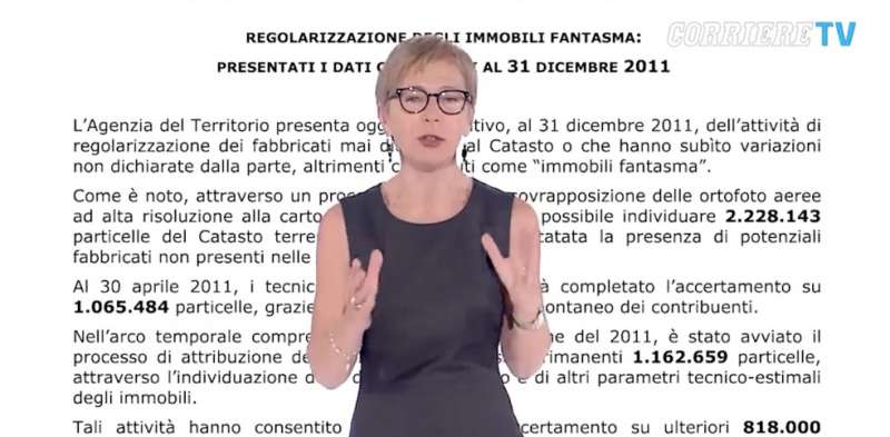 milena gabanelli sulla riforma del catasto 1