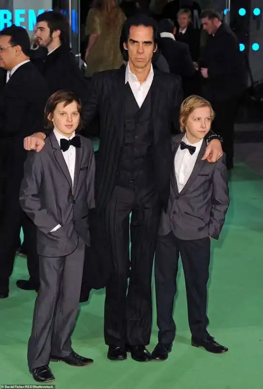 nick cave con i figli arthur e earl