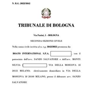 ordinanza del tribunale di bologna