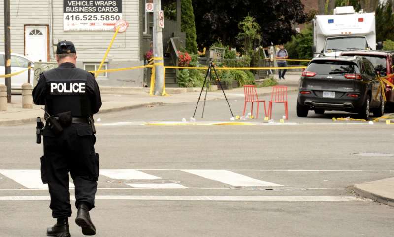 polizia per le strade di toronto