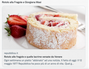 ricetta repubblica e giorgiana masi