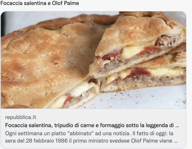 ricetta repubblica e palme