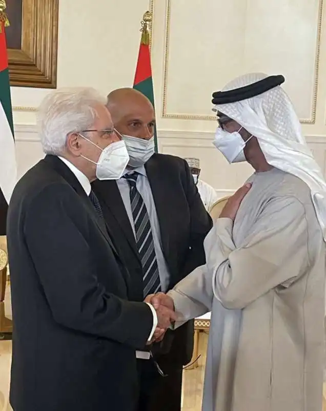 sergio mattarella con mohammed bin zayed al nahyan 