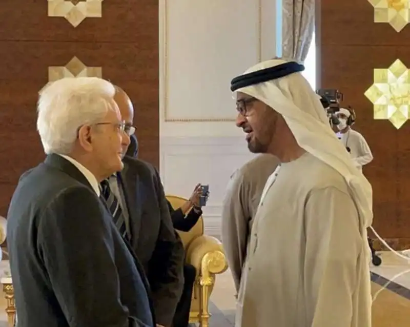 sergio mattarella con mohammed bin zayed al nahyan 2