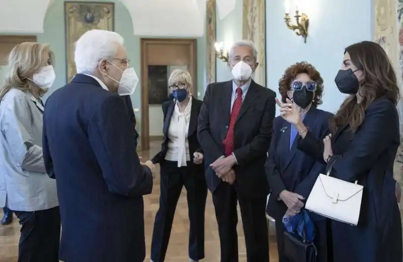 sergio mattarella francesco rutelli giovanna ralli sabrina ferilli 