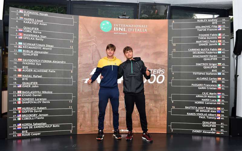 sorteggio internazionali d italia di tennis foto mezzelani gmt031